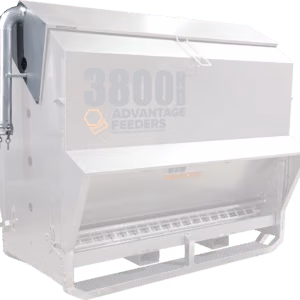 Advantage Feeders 3800HD feeder fitted with a blower attachment.