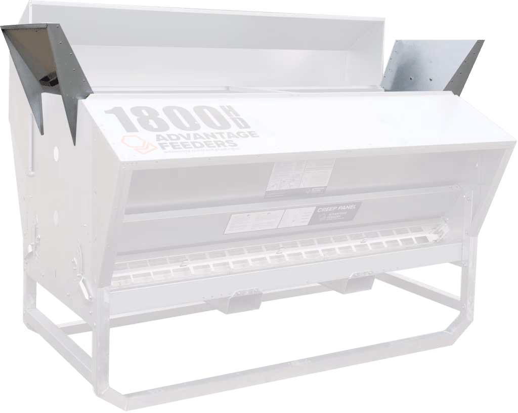 White Advantage Feeders unit marked 1800H, with a front creep panel.