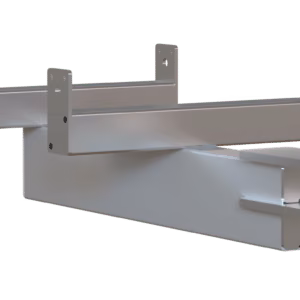 Metal rear-pull kit with a tow ball and mounting brackets.