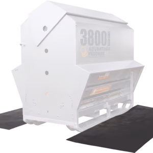 3800HD Advantage Feeder shown standing on black rubber mats.